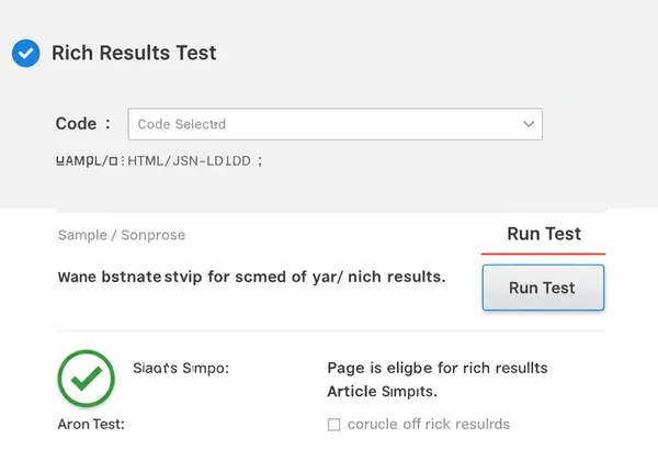 Screenshot of Google's Rich Results Test tool