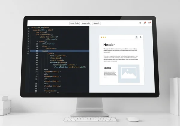 Online HTML viewer showing code and live preview