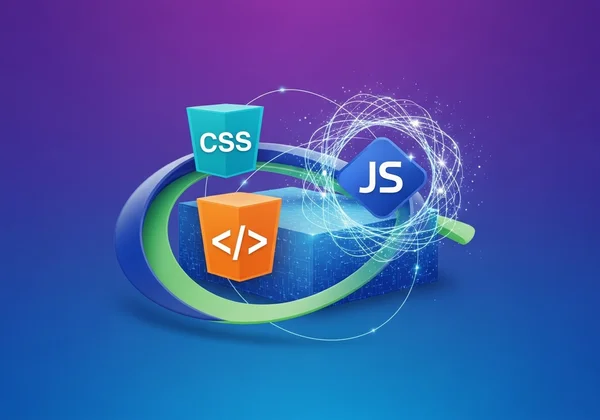 HTML, CSS, JavaScript working together for web design