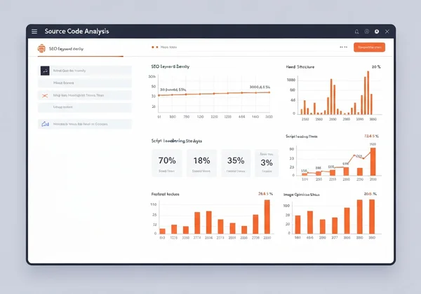 Dashboard showing SEO and performance insights